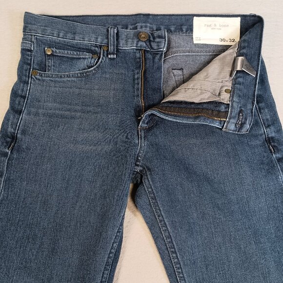 Rag & Bone Women's 30x32 Fit 2 Slim Skinny Leg Mid Rise Fits 31x31 Blue Jeans - Picture 1 of 14
